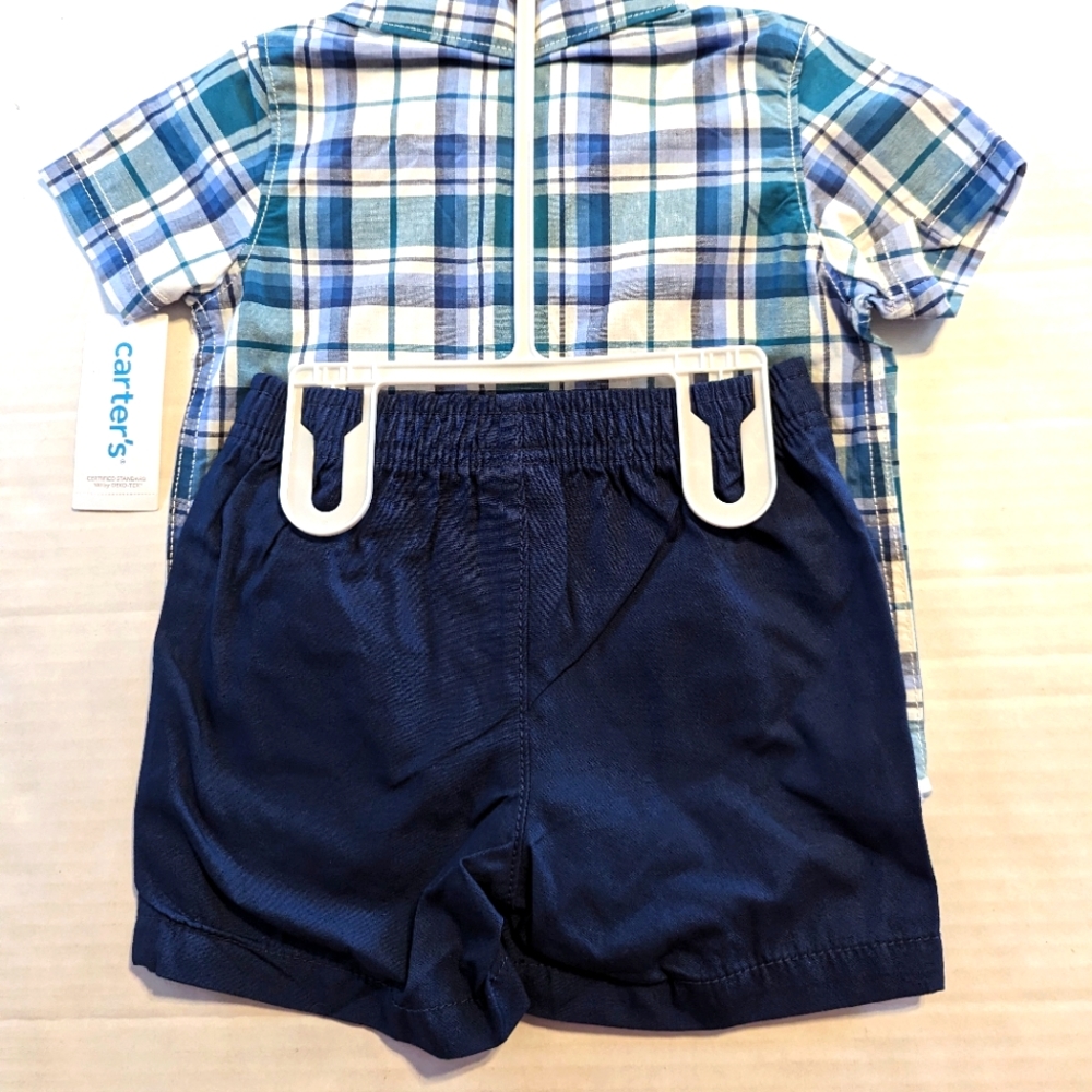 Carter's Little Boys 2 Piece Summer Short Set Brand New With Tags 18 Mon… - Picture 4 of 6